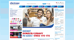 Desktop Screenshot of internet.demax.sk